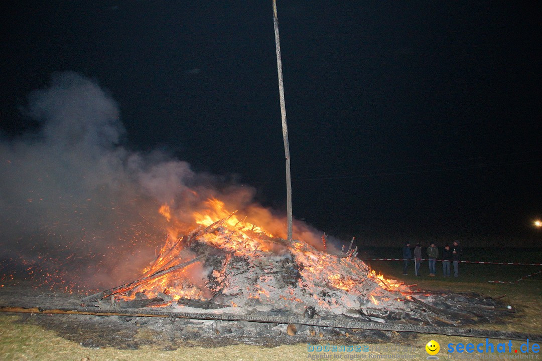 Funkenfeuer Fasnet - Ursaul bei Stockach am Bodensee, 09.03.2014