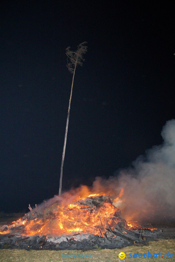 Funkenfeuer Fasnet - Ursaul bei Stockach am Bodensee, 09.03.2014