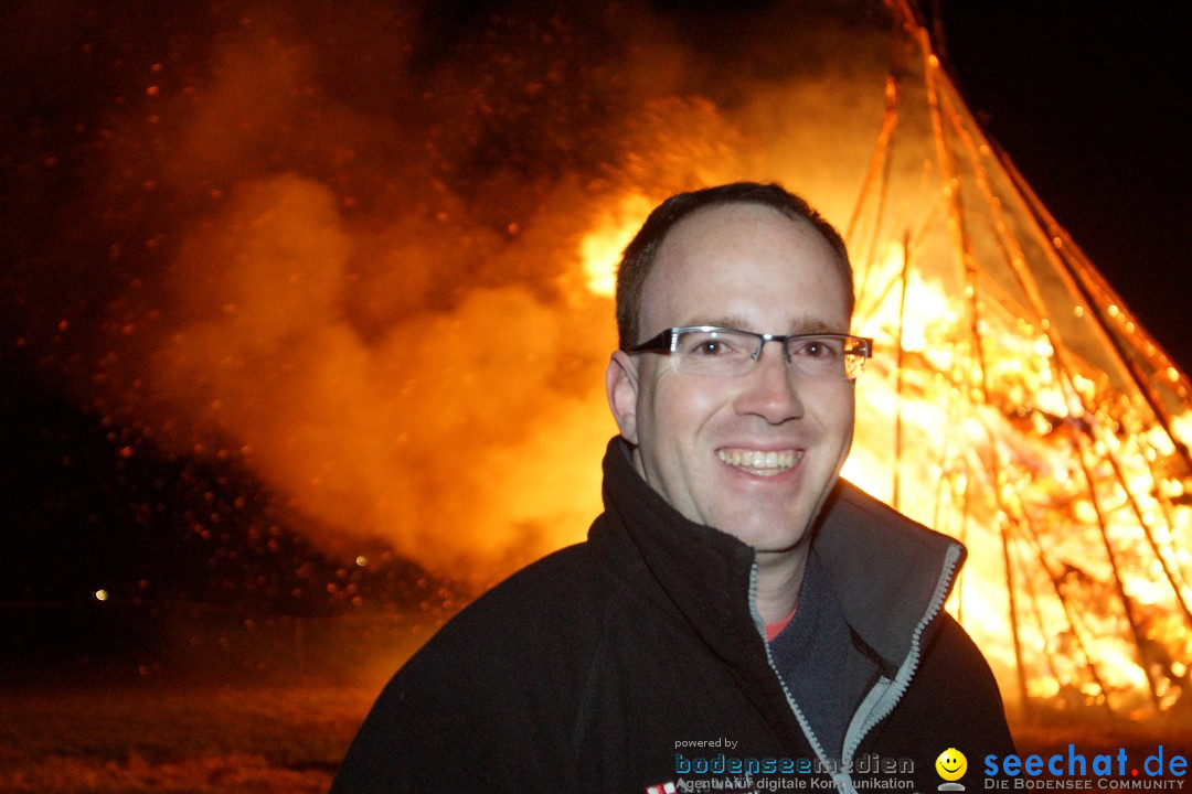 Funkenfeuer Fasnet - Ursaul bei Stockach am Bodensee, 09.03.2014