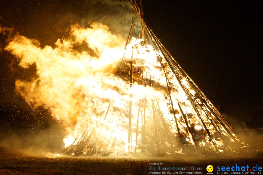 Funkenfeuer Fasnet - Ursaul bei Stockach am Bodensee, 09.03.2014