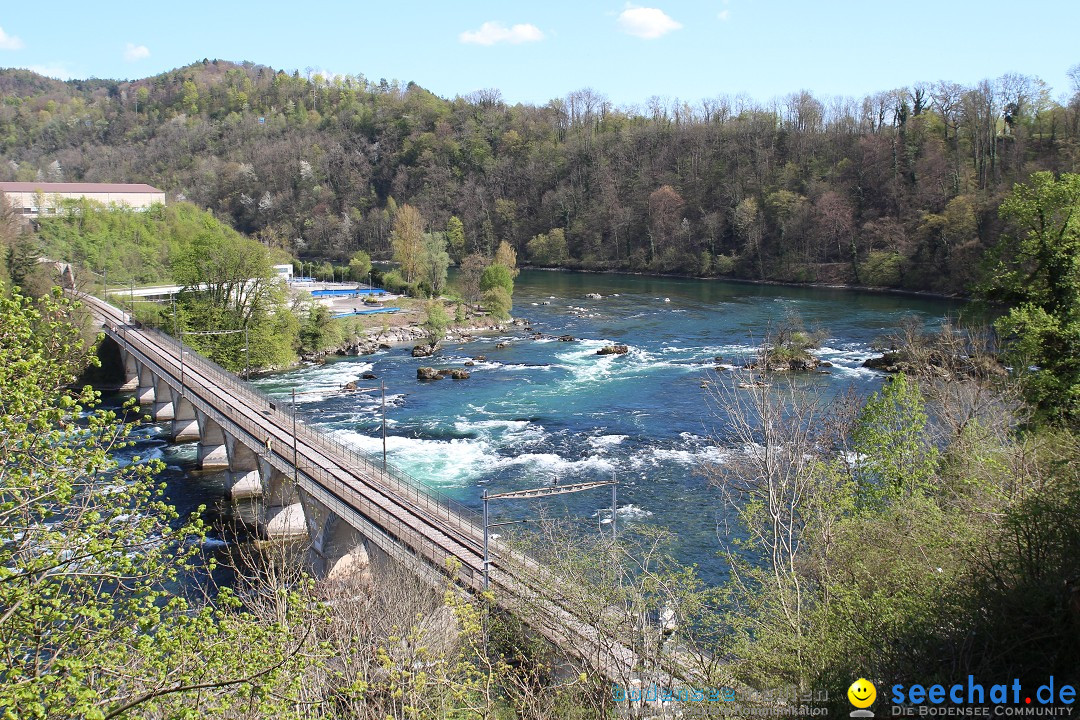 Rheinfall: Neuhausen - Schweiz: Schaffhausen am Bodensee, 09.04.2014