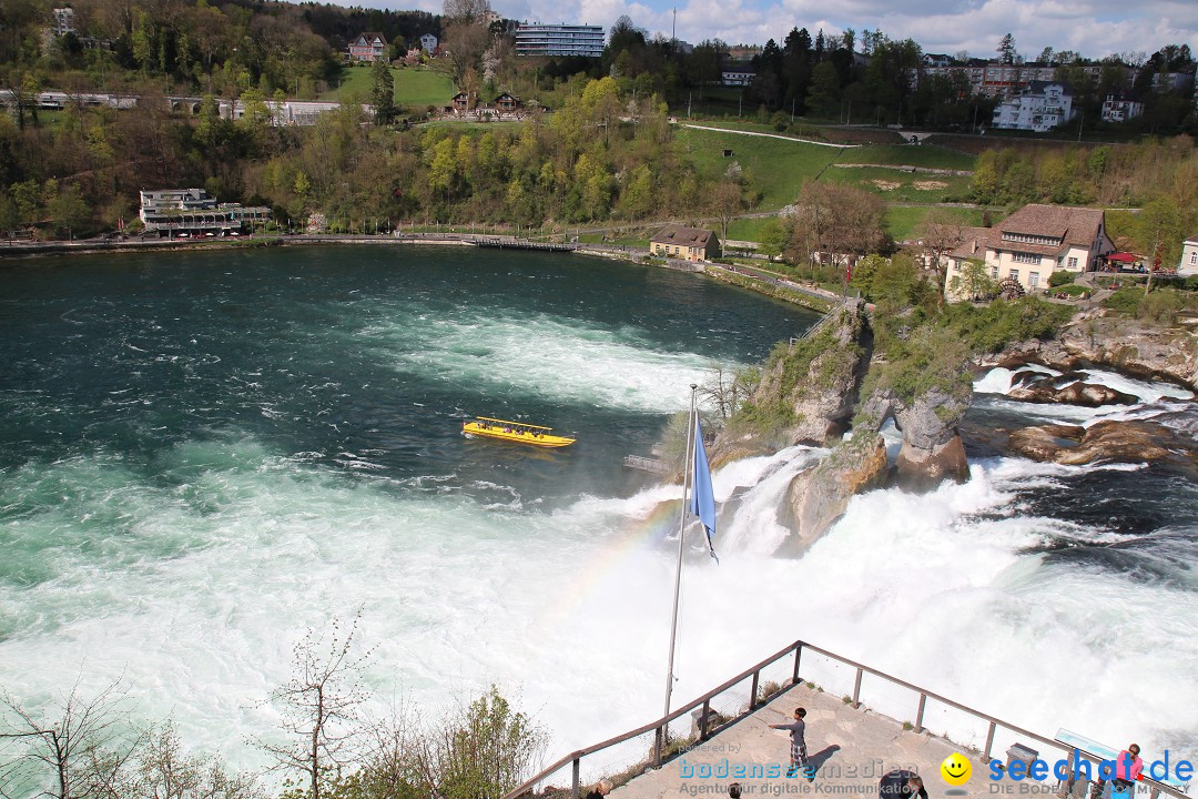 Rheinfall: Neuhausen - Schweiz: Schaffhausen am Bodensee, 09.04.2014