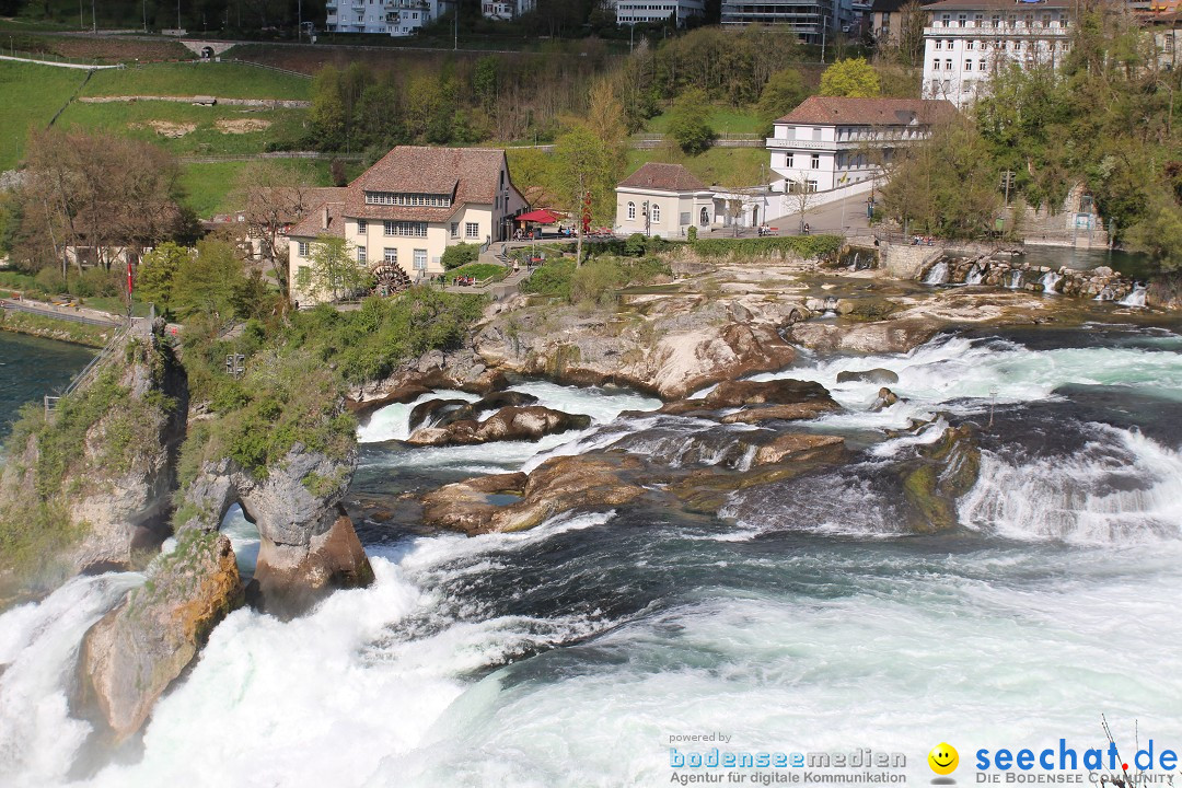 Rheinfall: Neuhausen - Schweiz: Schaffhausen am Bodensee, 09.04.2014