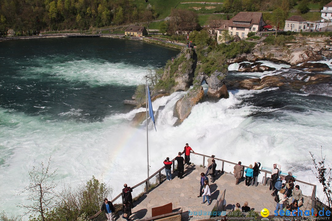 Rheinfall: Neuhausen - Schweiz: Schaffhausen am Bodensee, 09.04.2014