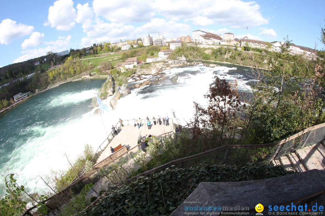 Rheinfall: Neuhausen - Schweiz: Schaffhausen am Bodensee, 09.04.2014