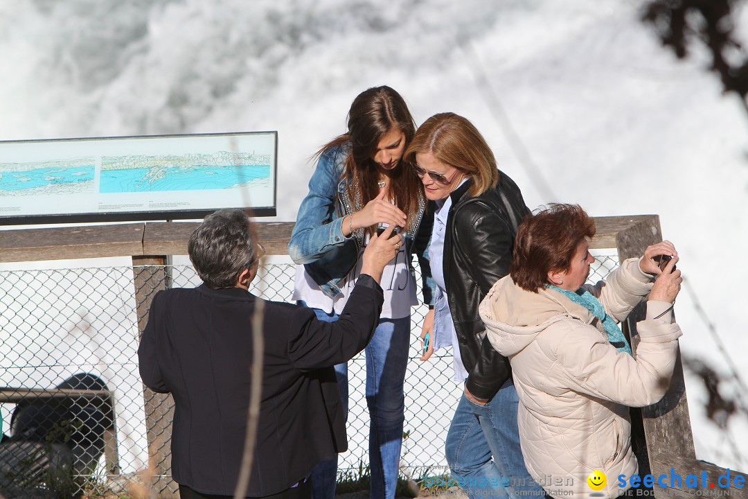 Rheinfall: Neuhausen - Schweiz: Schaffhausen am Bodensee, 09.04.2014