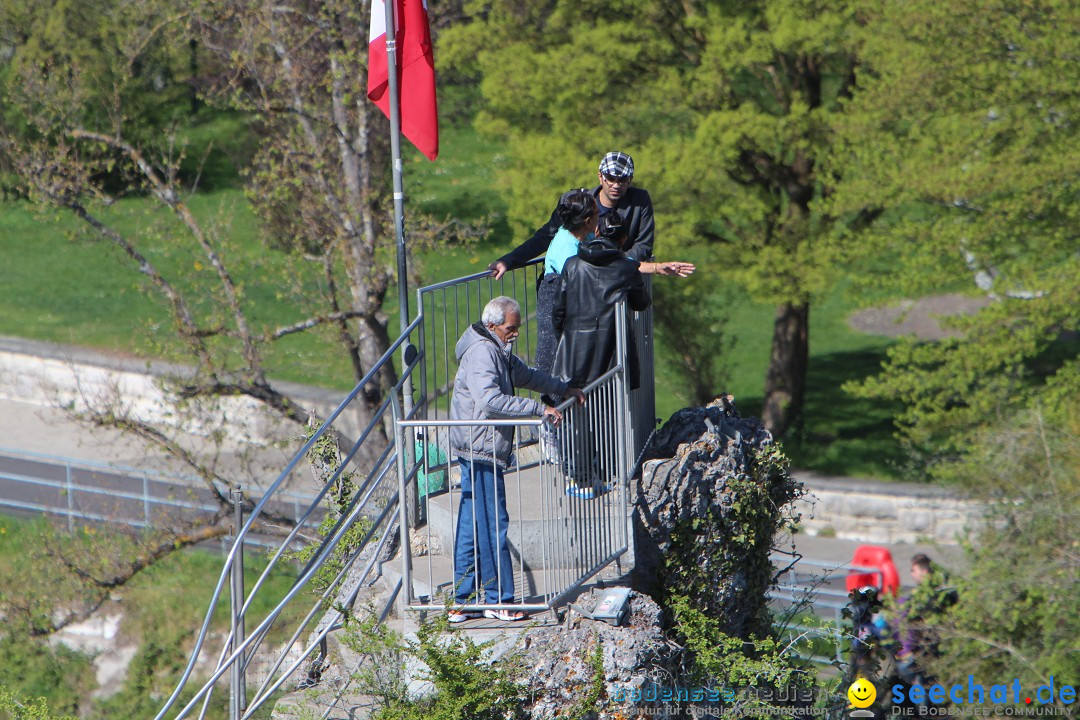 Rheinfall: Neuhausen - Schweiz: Schaffhausen am Bodensee, 09.04.2014