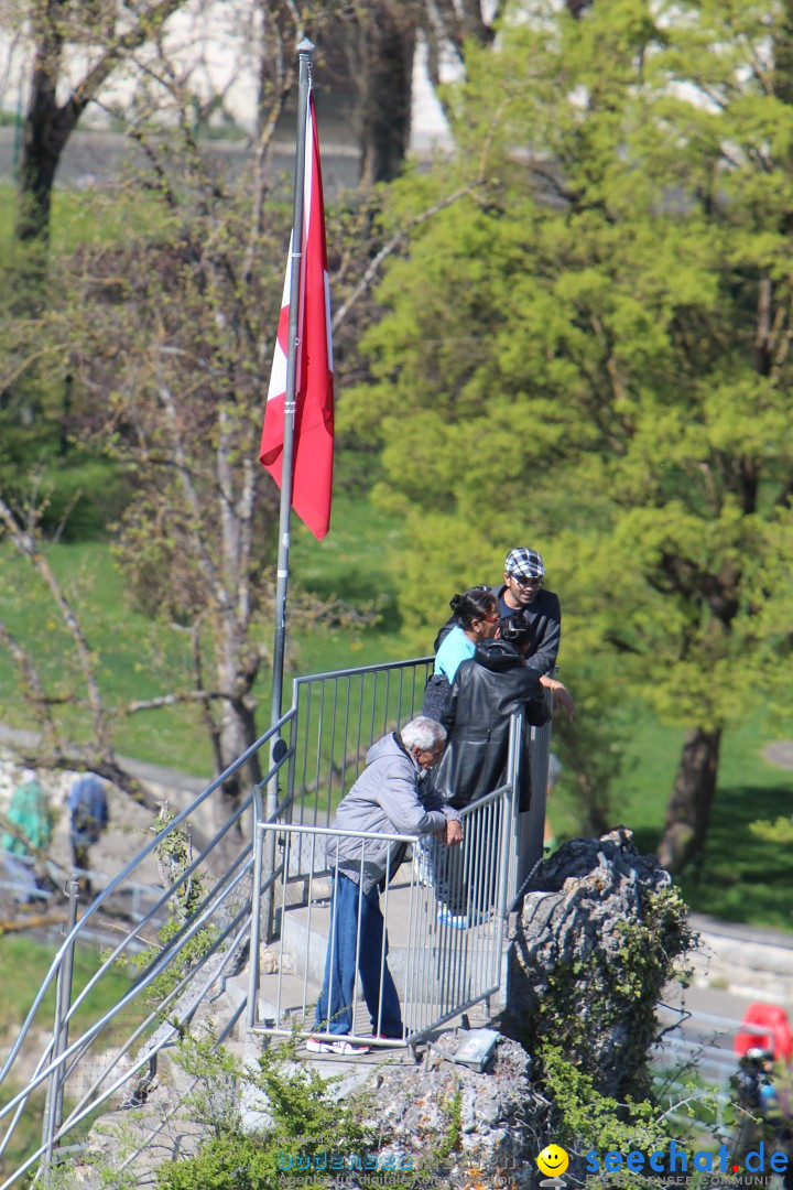 Rheinfall: Neuhausen - Schweiz: Schaffhausen am Bodensee, 09.04.2014