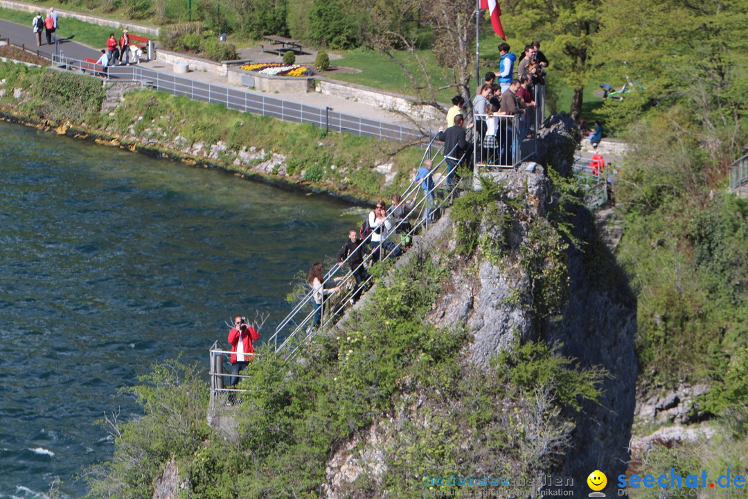 Rheinfall: Neuhausen - Schweiz: Schaffhausen am Bodensee, 09.04.2014