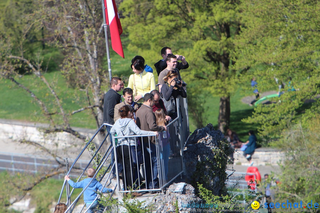 Rheinfall: Neuhausen - Schweiz: Schaffhausen am Bodensee, 09.04.2014