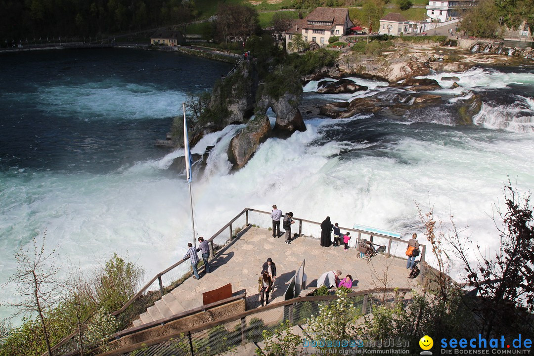 Rheinfall: Neuhausen - Schweiz: Schaffhausen am Bodensee, 09.04.2014