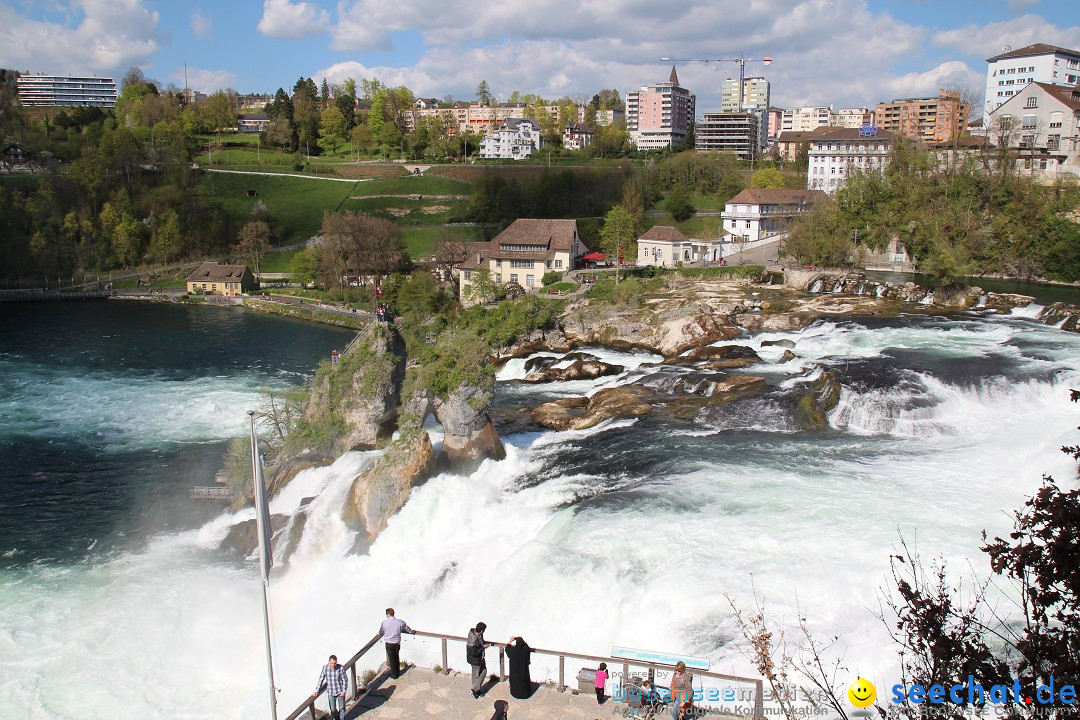 Rheinfall: Neuhausen - Schweiz: Schaffhausen am Bodensee, 09.04.2014