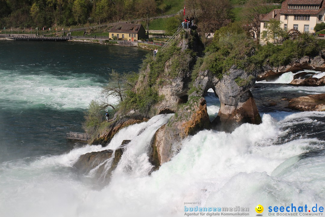 Rheinfall: Neuhausen - Schweiz: Schaffhausen am Bodensee, 09.04.2014