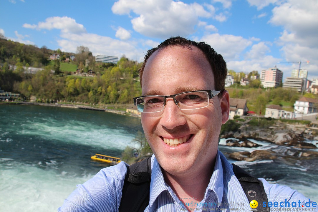 Rheinfall: Neuhausen - Schweiz: Schaffhausen am Bodensee, 09.04.2014