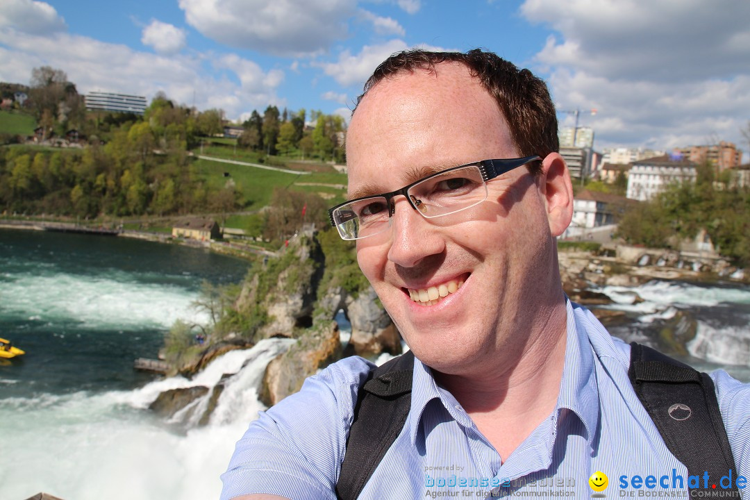 Rheinfall: Neuhausen - Schweiz: Schaffhausen am Bodensee, 09.04.2014