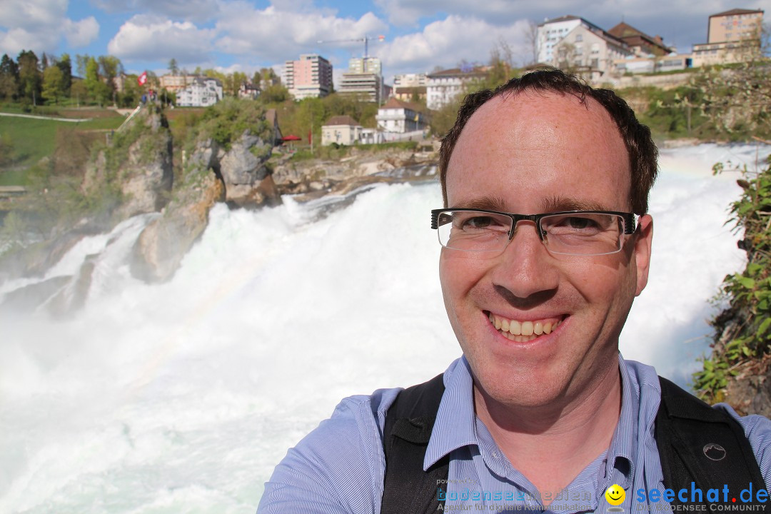 Rheinfall: Neuhausen - Schweiz: Schaffhausen am Bodensee, 09.04.2014