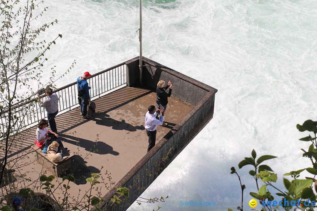 Rheinfall: Neuhausen - Schweiz: Schaffhausen am Bodensee, 09.04.2014