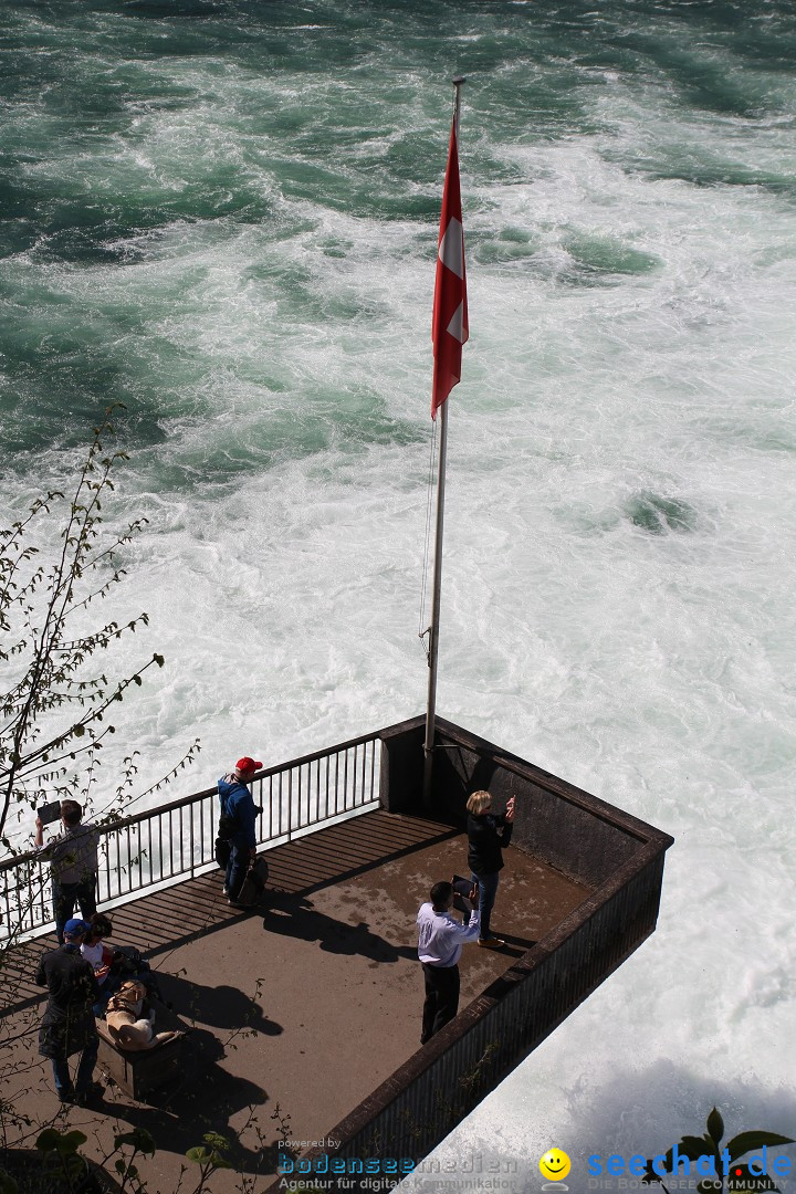 Rheinfall: Neuhausen - Schweiz: Schaffhausen am Bodensee, 09.04.2014