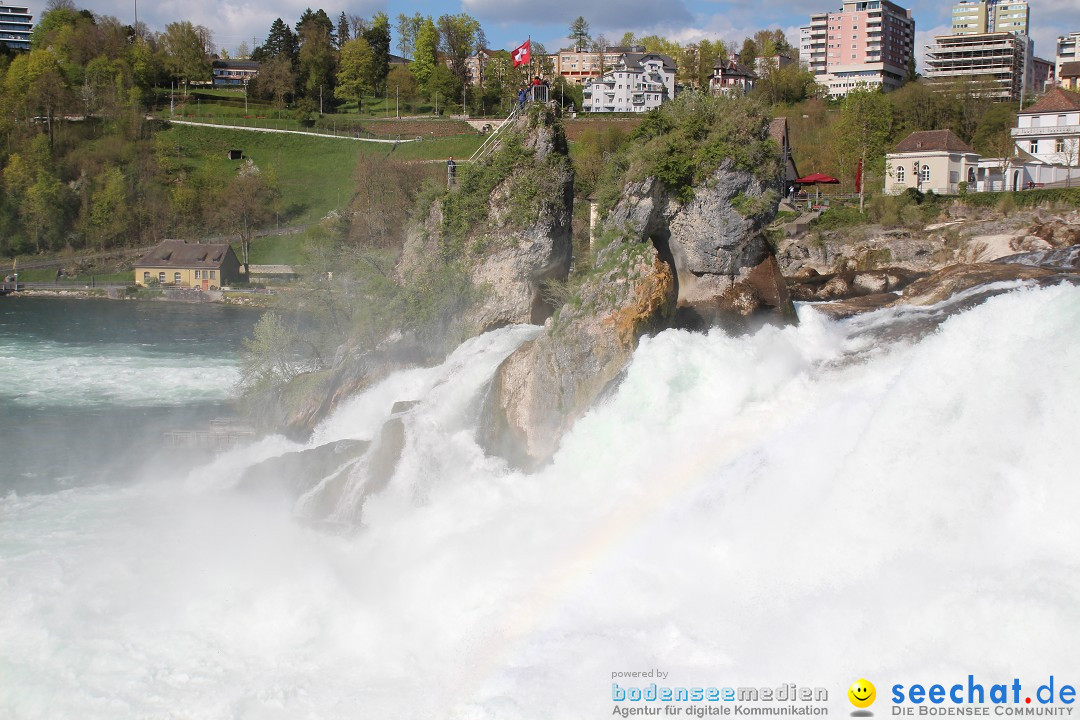 Rheinfall: Neuhausen - Schweiz: Schaffhausen am Bodensee, 09.04.2014