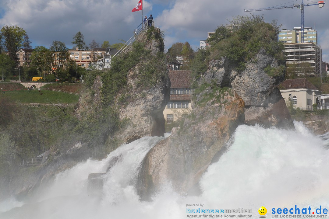 Rheinfall: Neuhausen - Schweiz: Schaffhausen am Bodensee, 09.04.2014