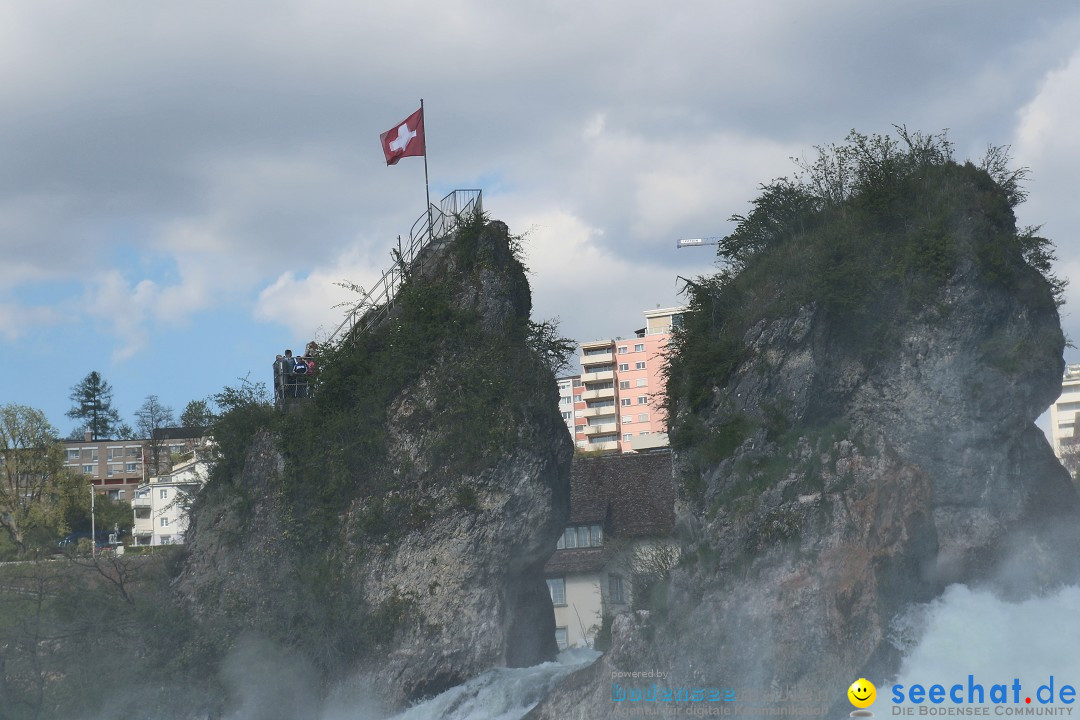 Rheinfall: Neuhausen - Schweiz: Schaffhausen am Bodensee, 09.04.2014