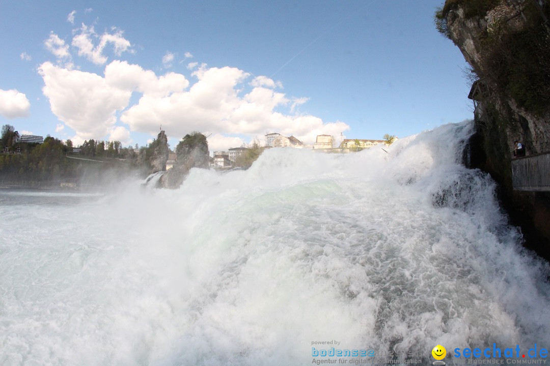 Rheinfall: Neuhausen - Schweiz: Schaffhausen am Bodensee, 09.04.2014