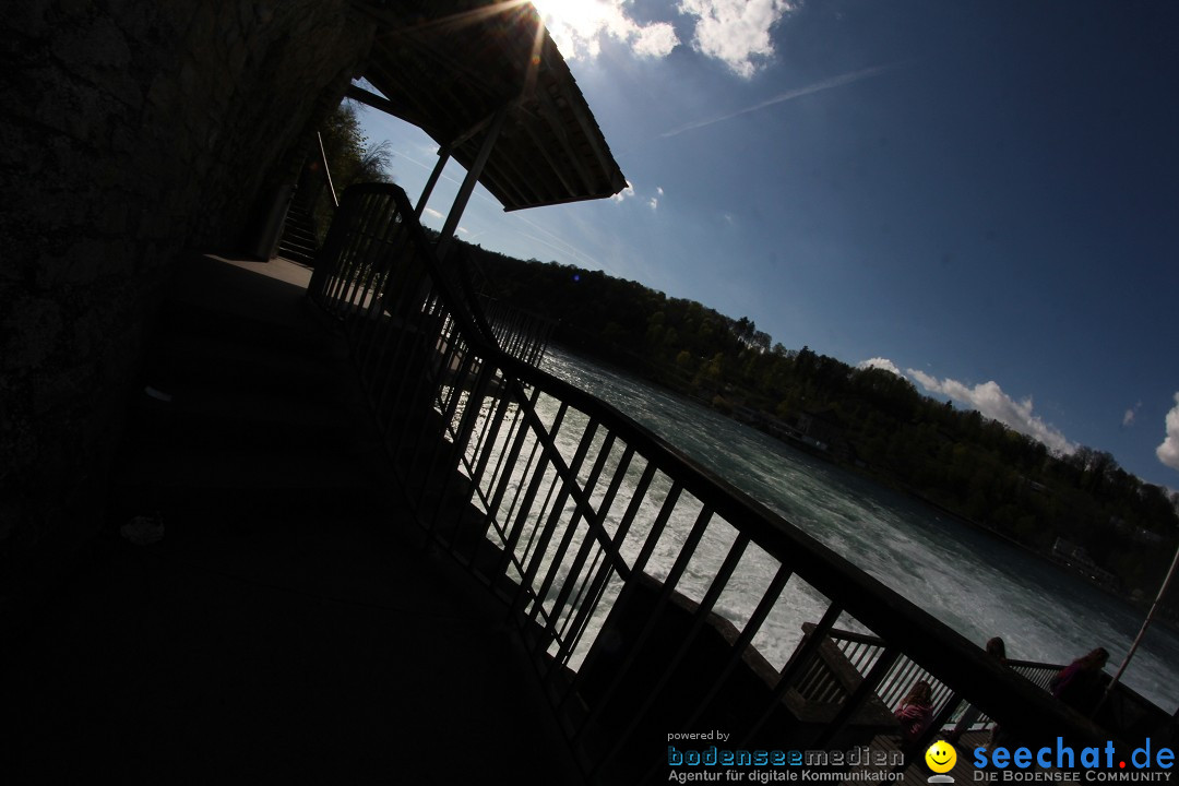 Rheinfall: Neuhausen - Schweiz: Schaffhausen am Bodensee, 09.04.2014