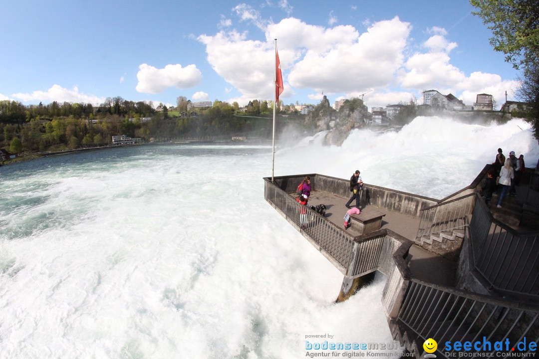 Rheinfall: Neuhausen - Schweiz: Schaffhausen am Bodensee, 09.04.2014