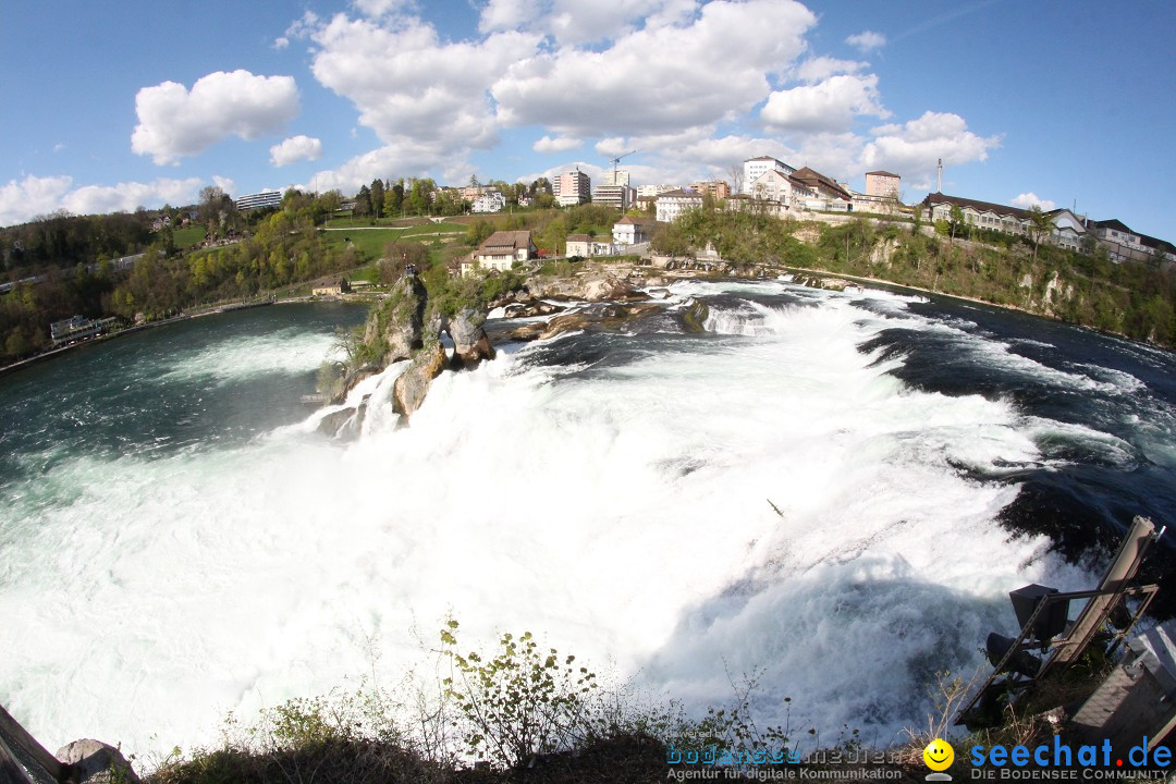 Rheinfall: Neuhausen - Schweiz: Schaffhausen am Bodensee, 09.04.2014