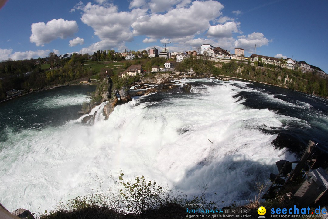 Rheinfall: Neuhausen - Schweiz: Schaffhausen am Bodensee, 09.04.2014