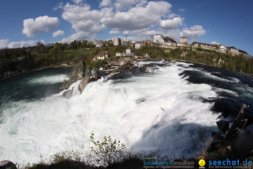 Rheinfall: Neuhausen - Schweiz: Schaffhausen am Bodensee, 09.04.2014