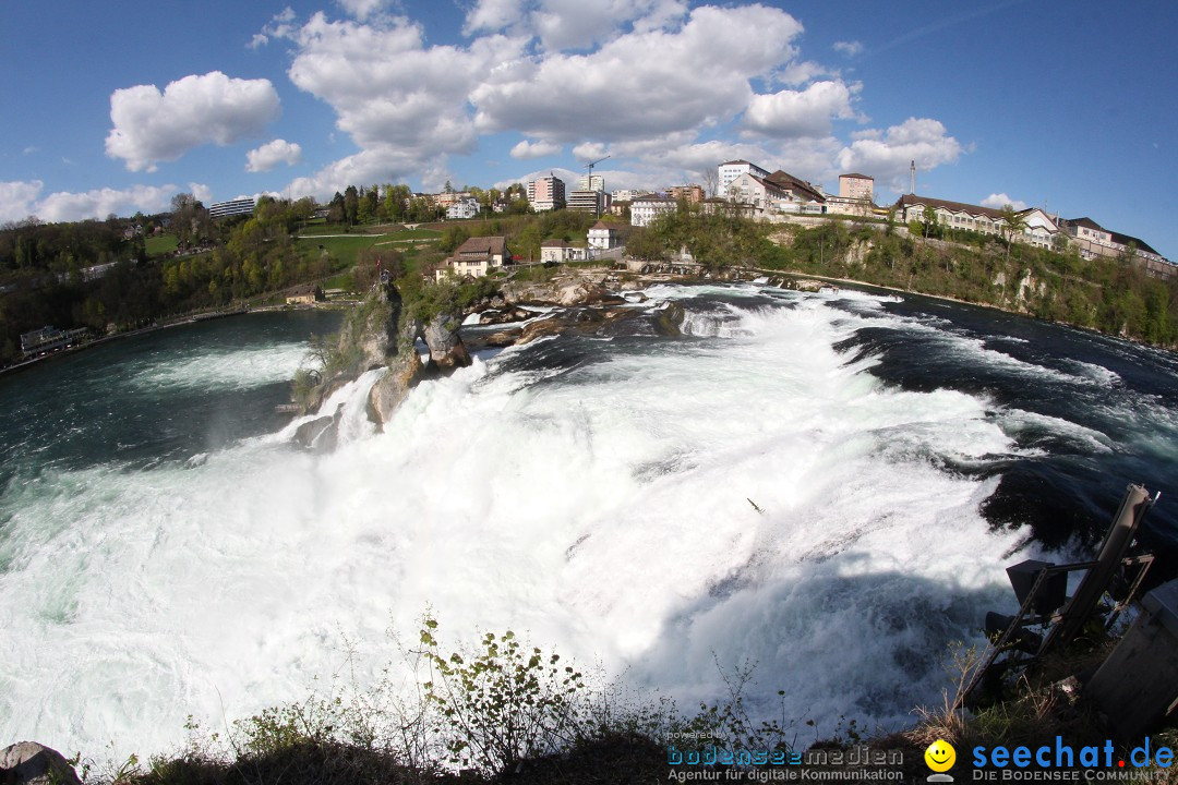 Rheinfall: Neuhausen - Schweiz: Schaffhausen am Bodensee, 09.04.2014