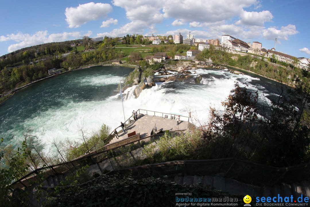 Rheinfall: Neuhausen - Schweiz: Schaffhausen am Bodensee, 09.04.2014