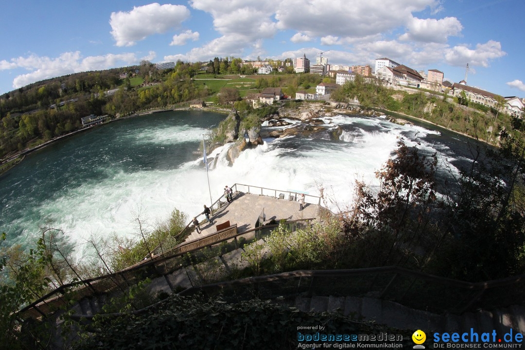 Rheinfall: Neuhausen - Schweiz: Schaffhausen am Bodensee, 09.04.2014