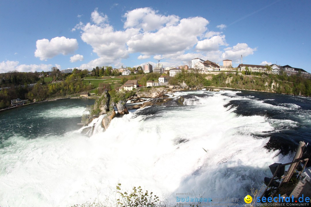 Rheinfall: Neuhausen - Schweiz: Schaffhausen am Bodensee, 09.04.2014