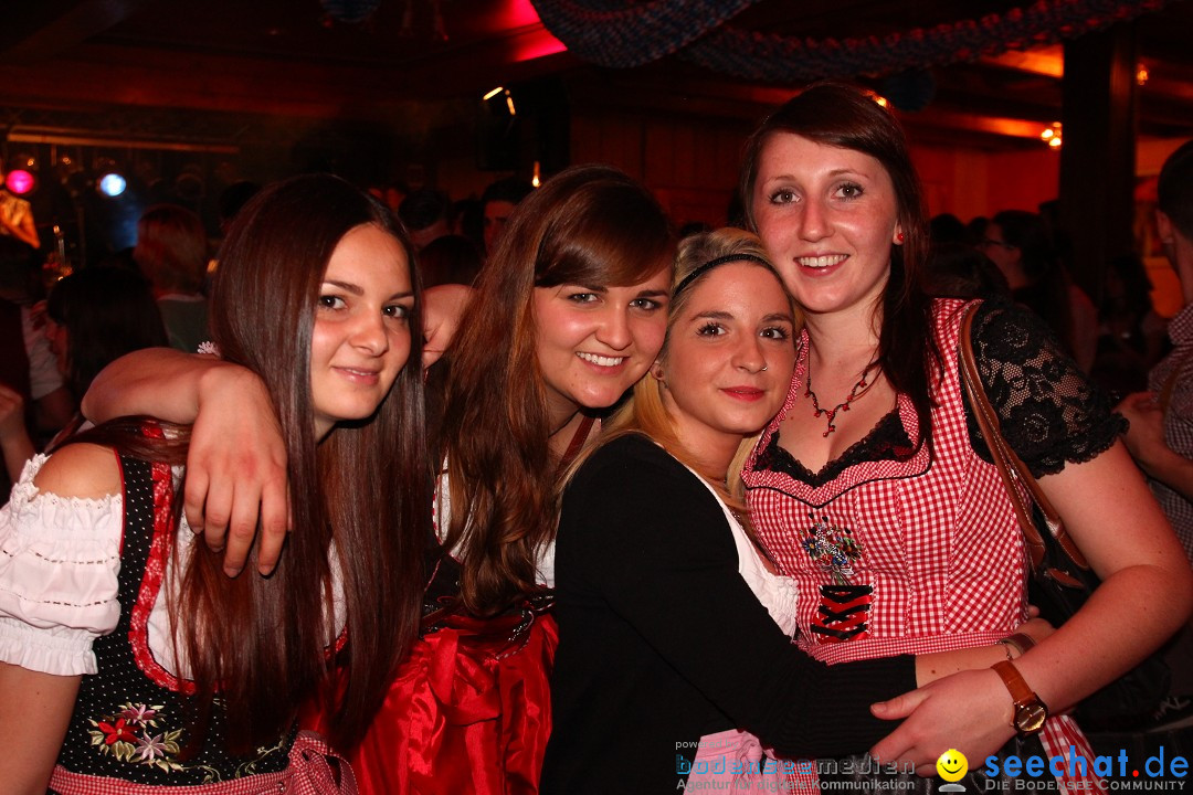 Dirndl- und Lederhosenparty mit Dirndknacker: Urnau am Bodensee, 12.04.2014