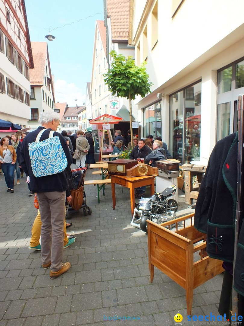 Flohmarkt in der Altstadt - Riedlingen am Bodensee, 17.05.2014