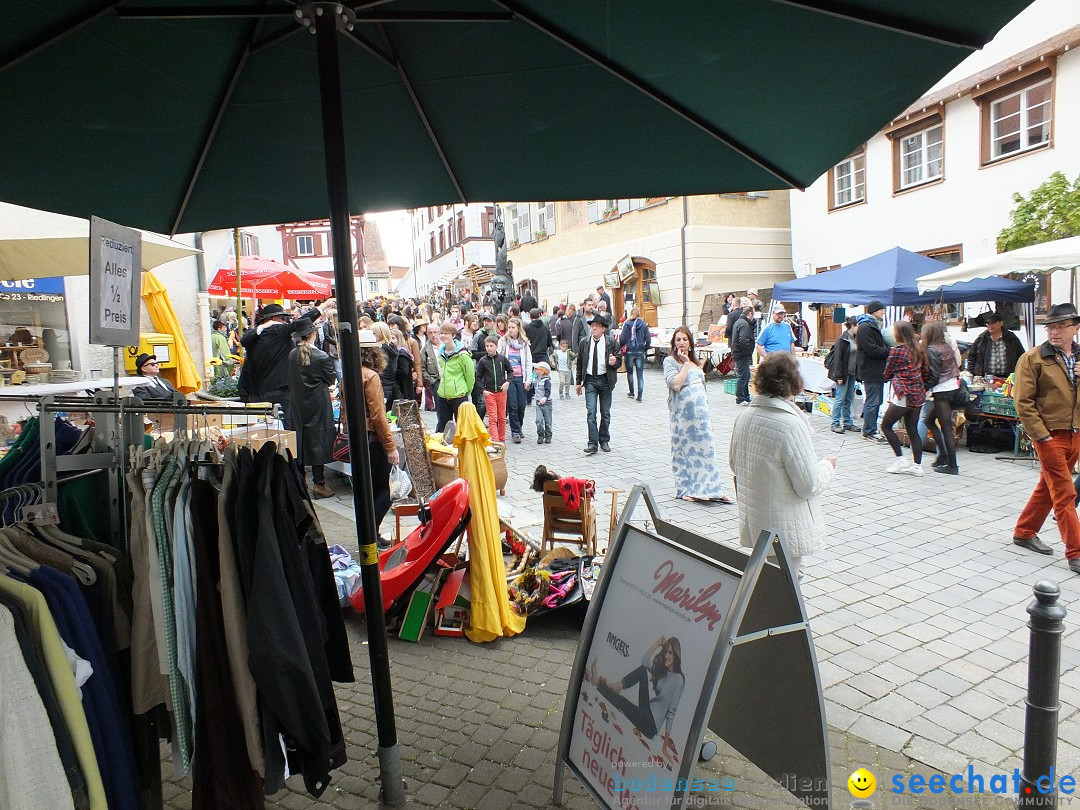 Flohmarkt in der Altstadt - Riedlingen am Bodensee, 17.05.2014