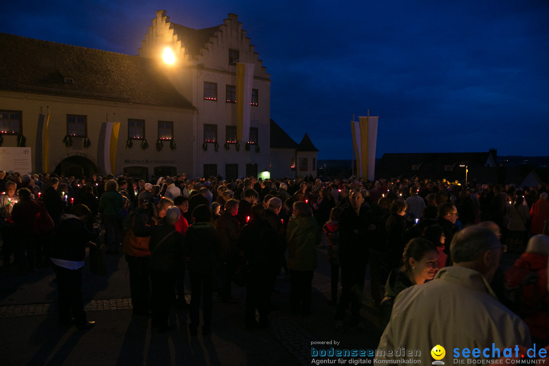 Lichterprozession Kreuzberg: Weingarten am Bodensee, 29.05.2014