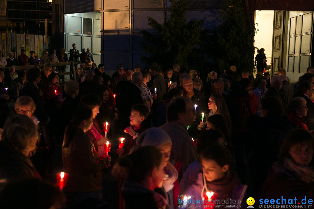 Lichterprozession Kreuzberg: Weingarten am Bodensee, 29.05.2014