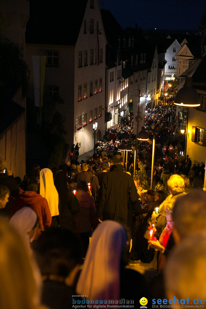 Lichterprozession Kreuzberg: Weingarten am Bodensee, 29.05.2014