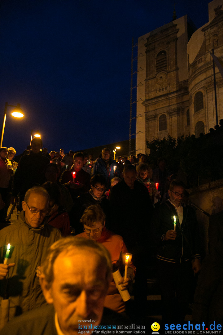 Lichterprozession Kreuzberg: Weingarten am Bodensee, 29.05.2014