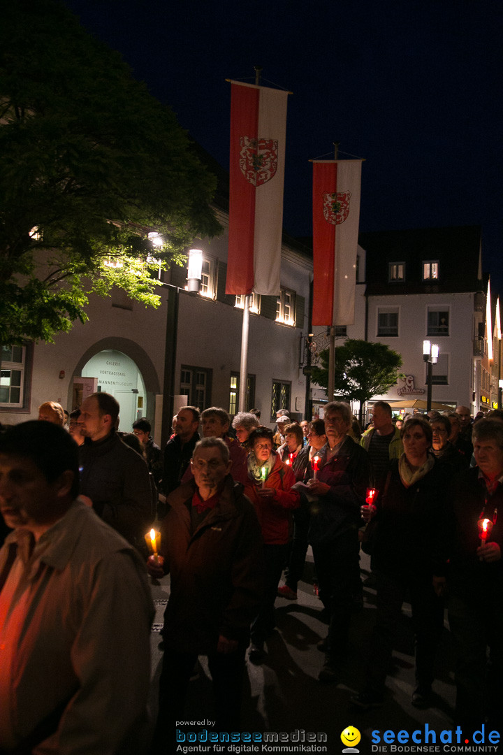 Lichterprozession Kreuzberg: Weingarten am Bodensee, 29.05.2014