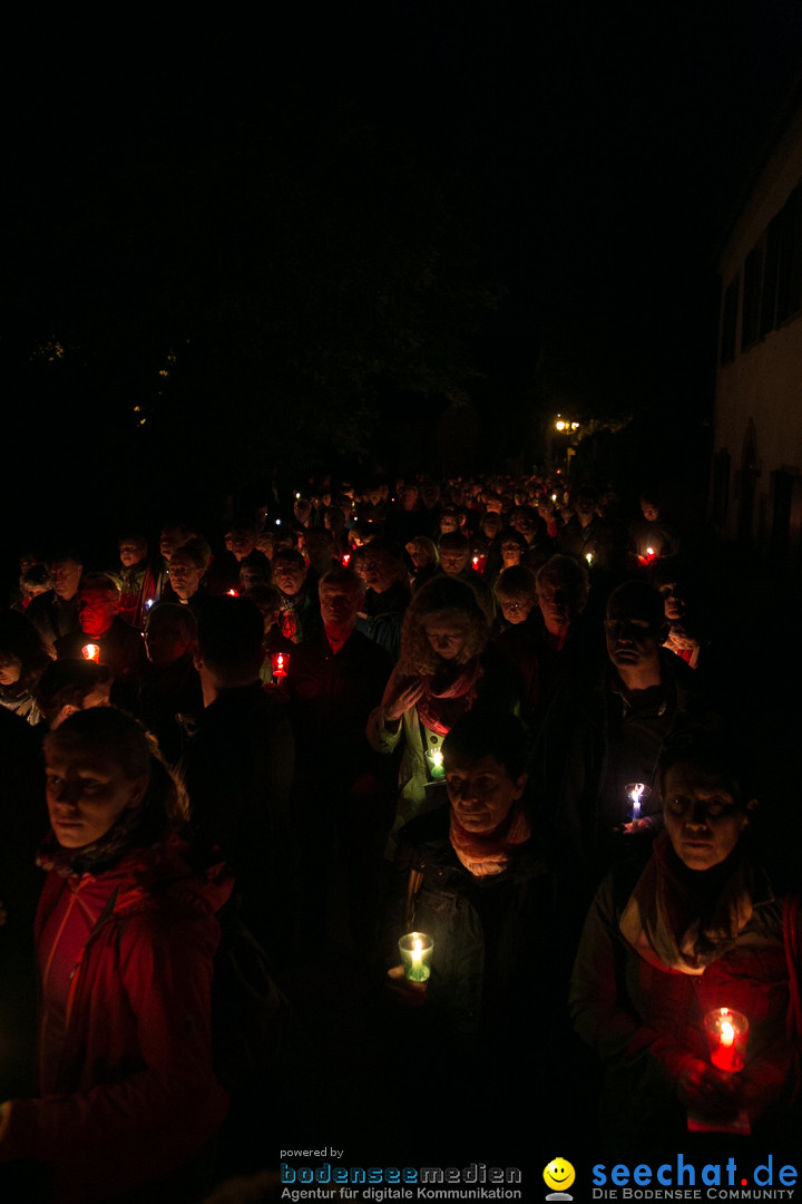 Lichterprozession Kreuzberg: Weingarten am Bodensee, 29.05.2014