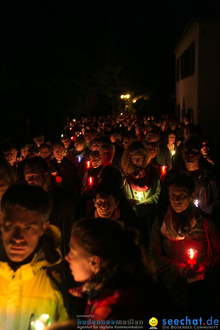 Lichterprozession Kreuzberg: Weingarten am Bodensee, 29.05.2014