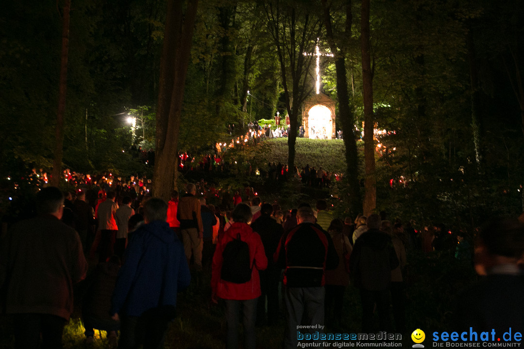 Lichterprozession Kreuzberg: Weingarten am Bodensee, 29.05.2014