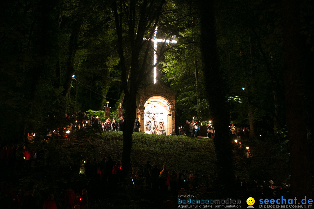 Lichterprozession Kreuzberg: Weingarten am Bodensee, 29.05.2014