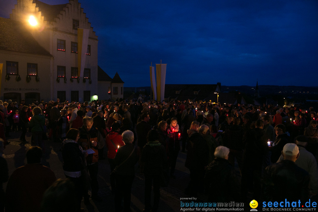 Lichterprozession Kreuzberg: Weingarten am Bodensee, 29.05.2014