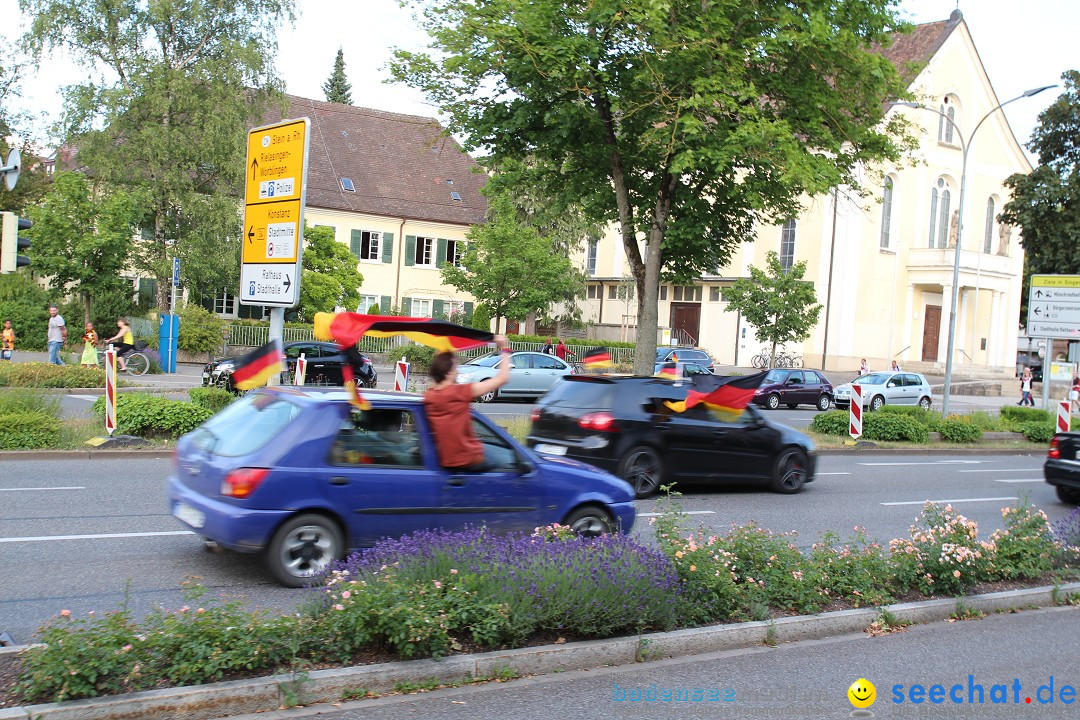 WM 2014: Deutschland vs. Portugal: Singen am Bodensee, 16.06.2014