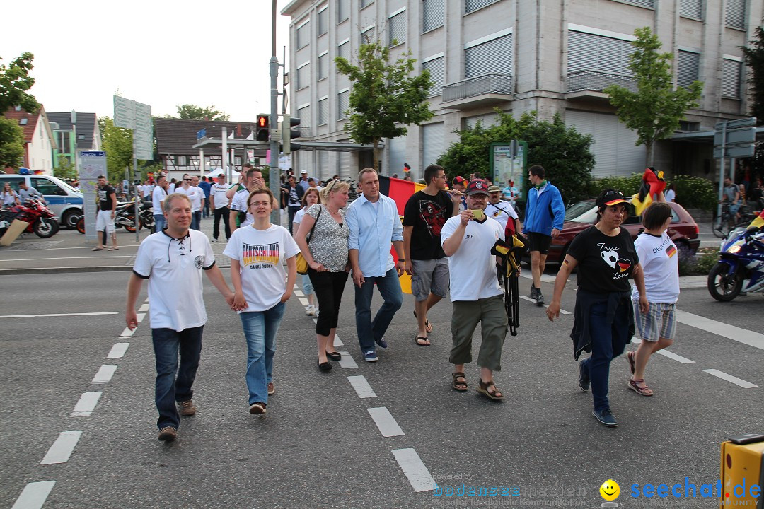 WM 2014: Deutschland vs. Portugal: Singen am Bodensee, 16.06.2014